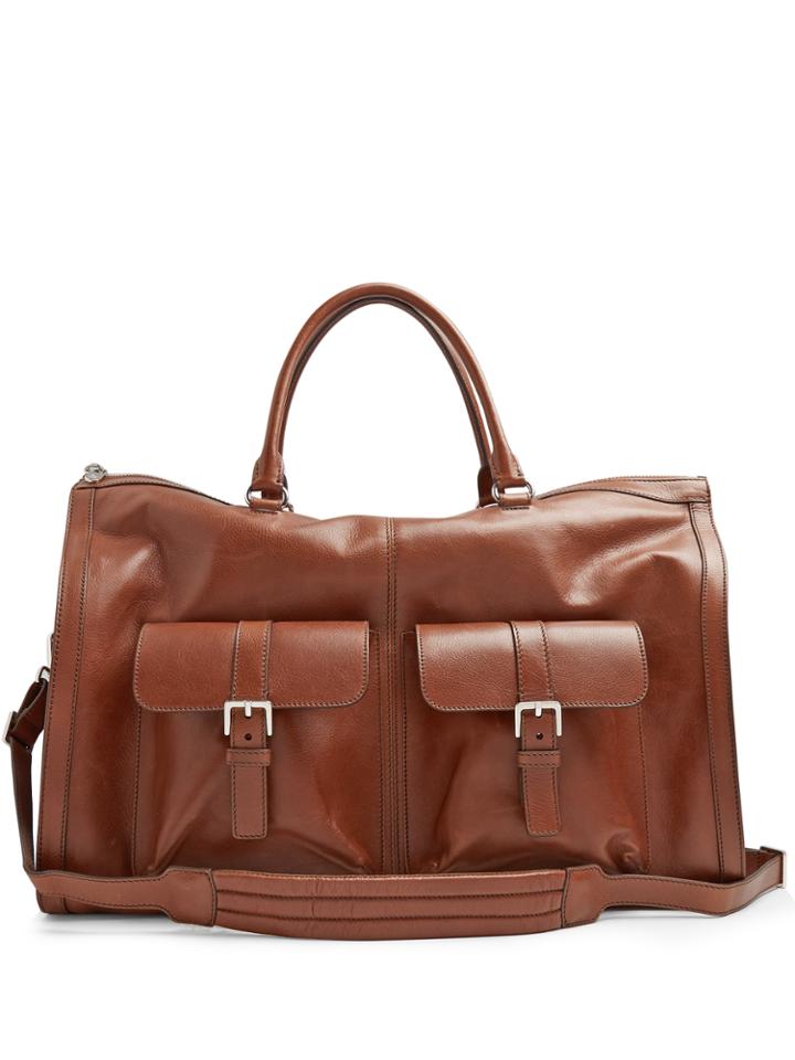 Brunello Cucinelli Grained-leather Travel Bag