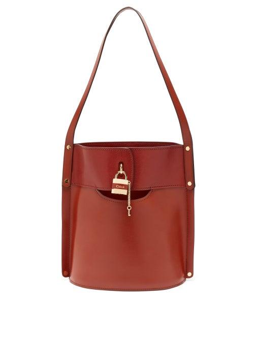 Matchesfashion.com Chlo - Aby Leather Bucket Bag - Womens - Dark Brown