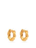 Ladies Jewellery All Blues - Almost Gold-vermeil Hoop Earrings - Womens - Gold