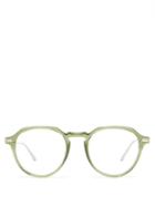 Matchesfashion.com Cutler And Gross - Round Frame Glasses - Mens - Green