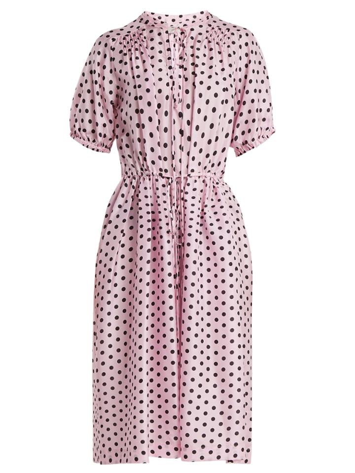 Lee Mathews Mavis Silk Spot Dress