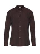 Brioni Button-down Collar Micro-checked Cotton Shirt
