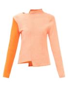 Rejina Pyo - Kelly Asymmetric Ribbed Sweater - Womens - Orange