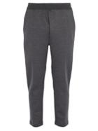 Matchesfashion.com Prada - Stretch Cotton Track Pants - Mens - Dark Grey