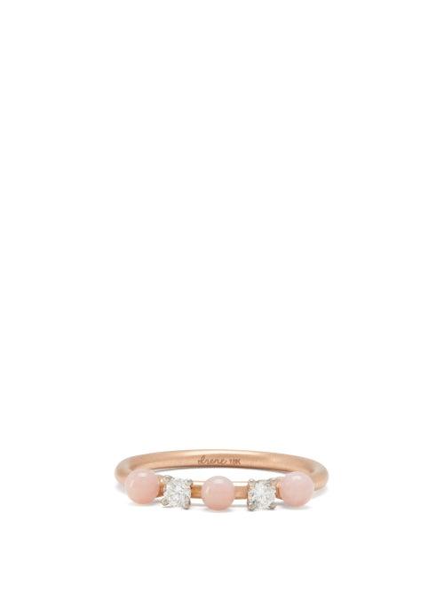 Matchesfashion.com Irene Neuwirth - Opal, Diamond & 18kt Rose Gold Ring - Womens - Rose Gold