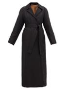 Matchesfashion.com Lemaire - Raglan-sleeve Wool-blend Twill Coat - Womens - Black