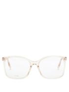 Matchesfashion.com Celine Eyewear - Oversized Square Acetate Glasses - Womens - Nude