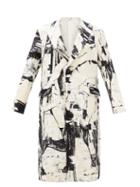 Alexander Mcqueen - Dante-jacquard Tweed Coat - Mens - Black Cream
