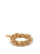 Matchesfashion.com By Alona - Lana Double-chain 18kt Gold-plated Bracelet - Womens - Yellow Gold