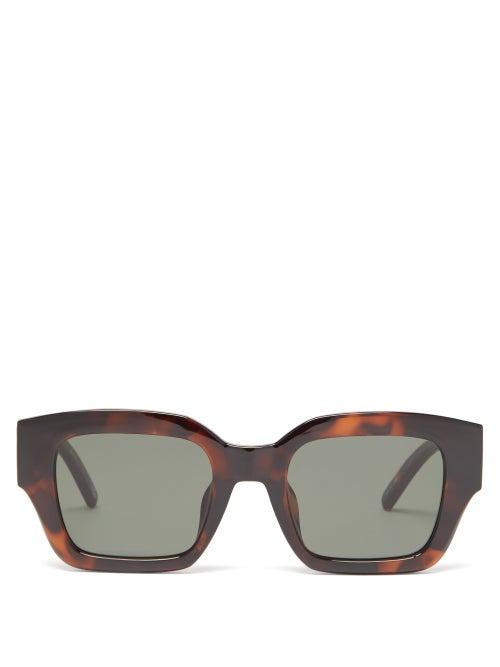 Le Specs - Hypnos Square Acetate Sunglasses - Womens - Brown