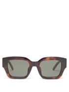 Le Specs - Hypnos Square Acetate Sunglasses - Womens - Brown