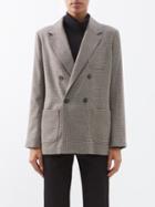 A.p.c. - Prune Double-breasted Houndstooth Blazer - Womens - Beige Multi
