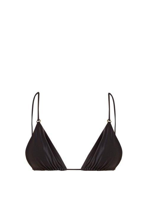 Matchesfashion.com Jade Swim - Lido Triangle Bikini Top - Womens - Black