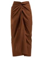 Matchesfashion.com Max Mara - Tacito Skirt - Womens - Brown