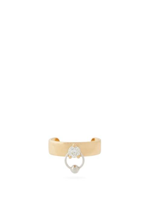 Matchesfashion.com Delfina Delettrez - Diamond & 18kt Gold Ear Cuff - Womens - Gold