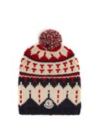 Moncler Wool Pompom Beanie Hat