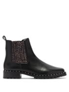 Matchesfashion.com Sophia Webster - Bessie Glitter Leather Chelsea Boots - Womens - Black