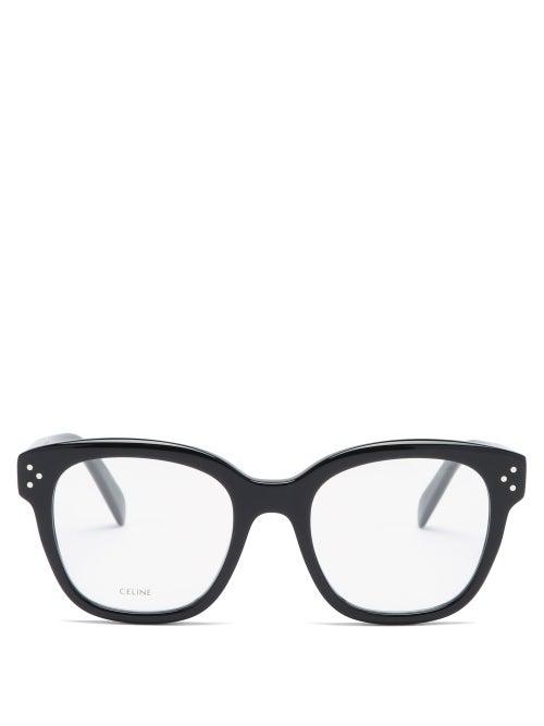 Ladies Accessories Celine Eyewear - Square Acetate Glasses - Womens - Black