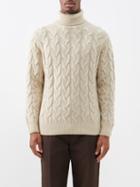 Thom Sweeney - Cable-knit Merino-blend Roll-neck Sweater - Mens - Cream