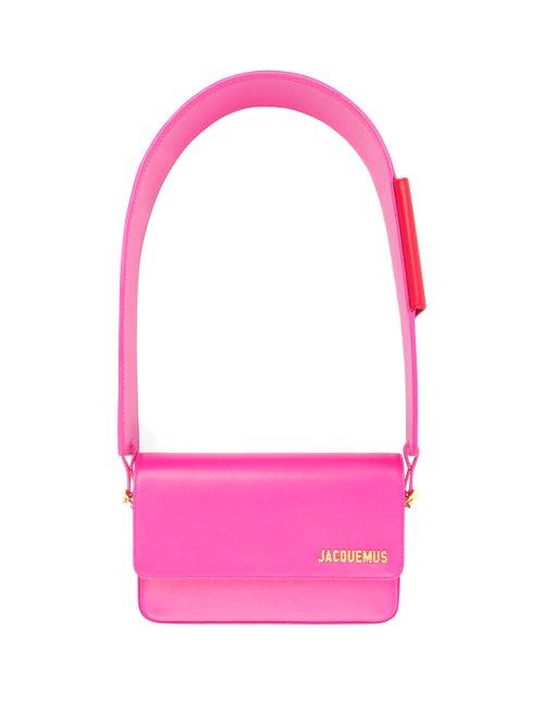 Jacquemus - Carinu Leather Shoulder Bag - Womens - Pink