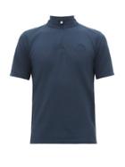 Matchesfashion.com Iffley Road - Sidmouth Half Zip Piqu T Shirt - Mens - Navy