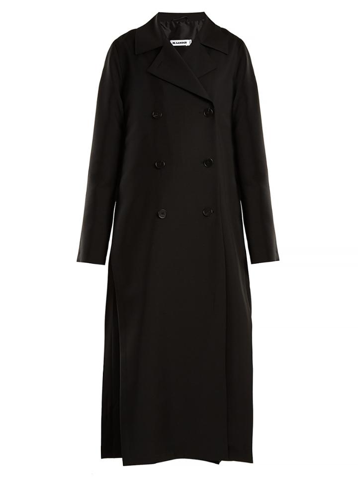 Jil Sander Edimburgo Double-breasted Wool-blend Coat