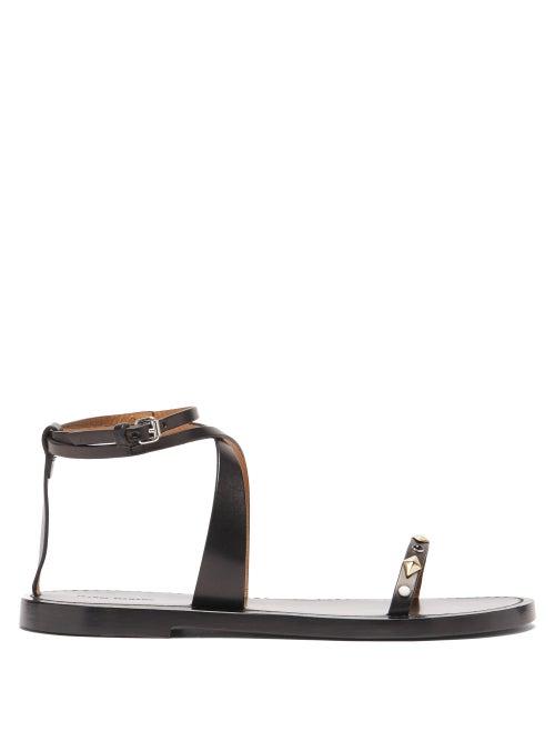 Matchesfashion.com Isabel Marant - Jothee Studded Wraparound Leather Sandals - Womens - Black