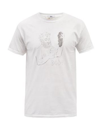 Bode - Bacchus Cotton-jersey T-shirt - Mens - White