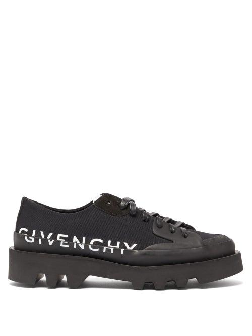 Matchesfashion.com Givenchy - Clapham Logo-printed Trainers - Mens - Black