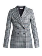 Matchesfashion.com Gabriela Hearst - Angela Checked Silk And Wool Blend Blazer - Womens - Multi