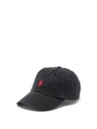 Matchesfashion.com Polo Ralph Lauren - Logo-embroidered Cotton Baseball Cap - Mens - Black Red