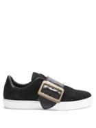Burberry Westford Low-top Suede And Leather Trainers