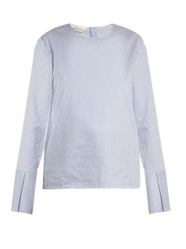Golden Goose Deluxe Brand Buttoned-back Striped Top