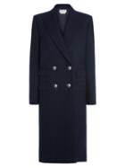 Alexander Mcqueen - Double-breasted Tailored Coat - Womens - Navy