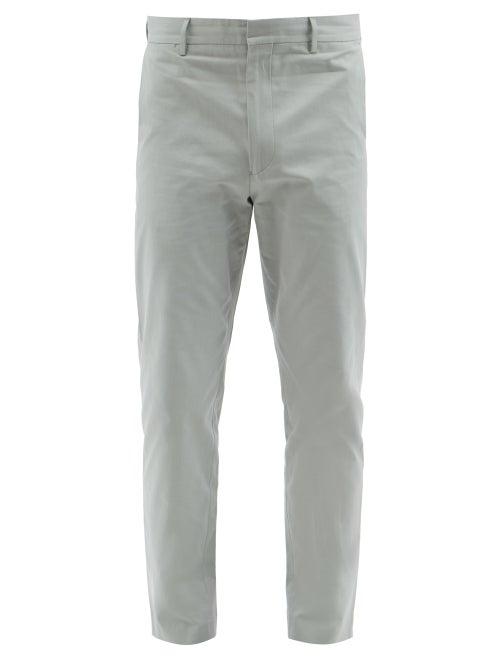 Paul Smith - Organic Cotton-twill Straight-leg Trousers - Mens - Light Blue
