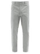Paul Smith - Organic Cotton-twill Straight-leg Trousers - Mens - Light Blue