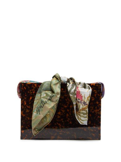 Matchesfashion.com Montunas - Guaria Tortoiseshell Acetate Box Bag - Womens - Multi