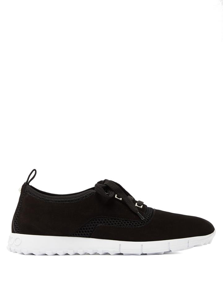 Jimmy Choo Jenson Raised-sole Low-top Suede Trainers