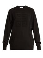 Matchesfashion.com Givenchy - Logo Stitched Cashmere Sweater - Womens - Black