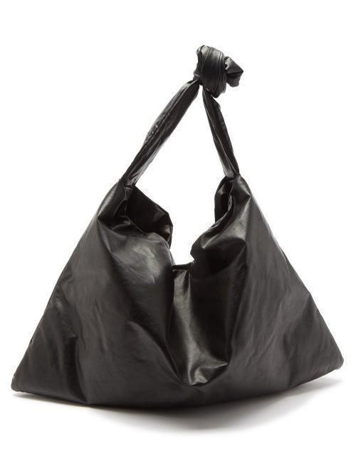 Kassl Editions - Square Small Coated-canvas Tote Bag - Womens - Black