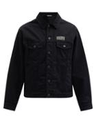 Matchesfashion.com Valentino - Vltn-patch Denim Jacket - Mens - Black