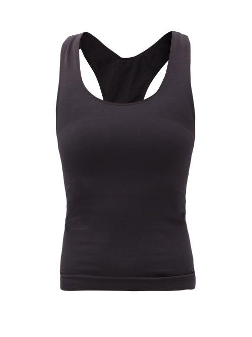Matchesfashion.com Prism - Instinctive Racerback Stretch-jersey Tank Top - Womens - Black