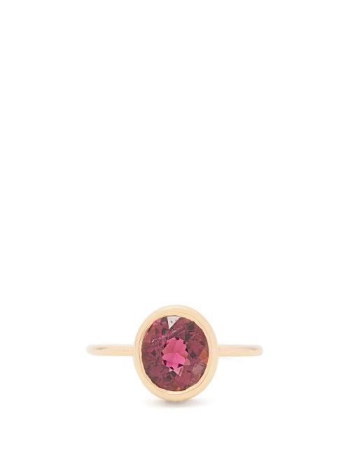 Matchesfashion.com Jade Jagger - Tourmaline & 18kt Gold Ring - Womens - Yellow Gold