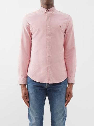 Polo Ralph Lauren - Slim-fit Logo-embroidered Cotton-oxford Shirt - Mens - Pink