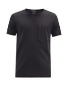 Matchesfashion.com Stone Island - Abstract-print Cotton-jersey T-shirt - Mens - Black