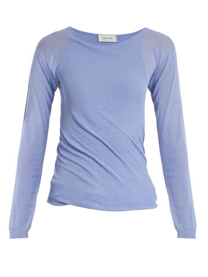 Lemaire Twist-hem Crepe Top