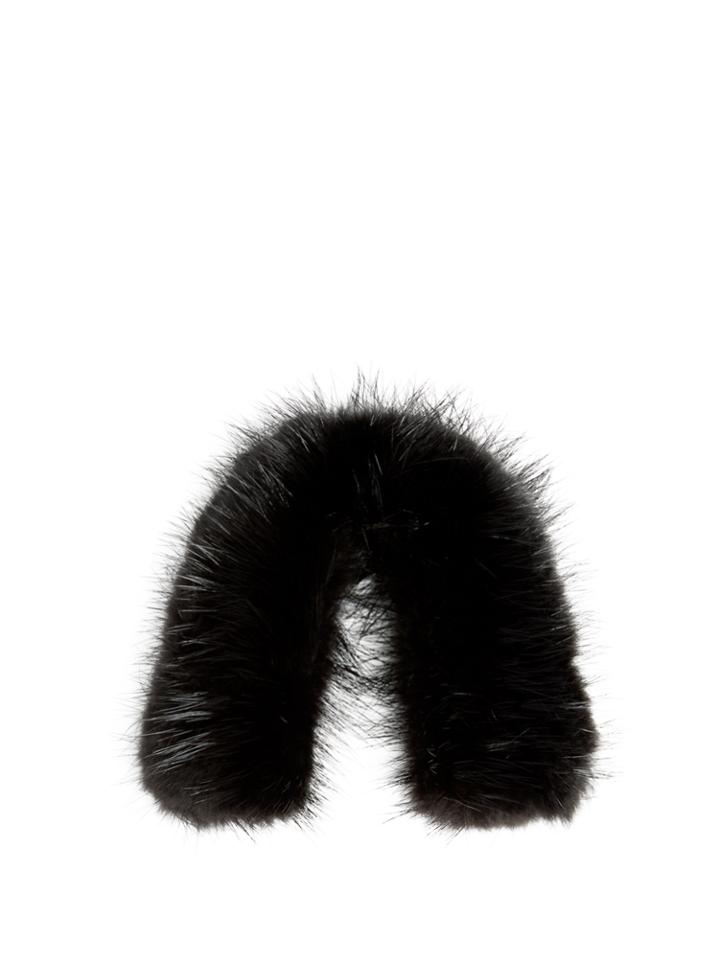 Valextra Iside Beaver-fur Bag Strap Cover