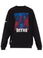 Matchesfashion.com Heron Preston - Heron Printed Cotton Sweatshirt. - Mens - Black