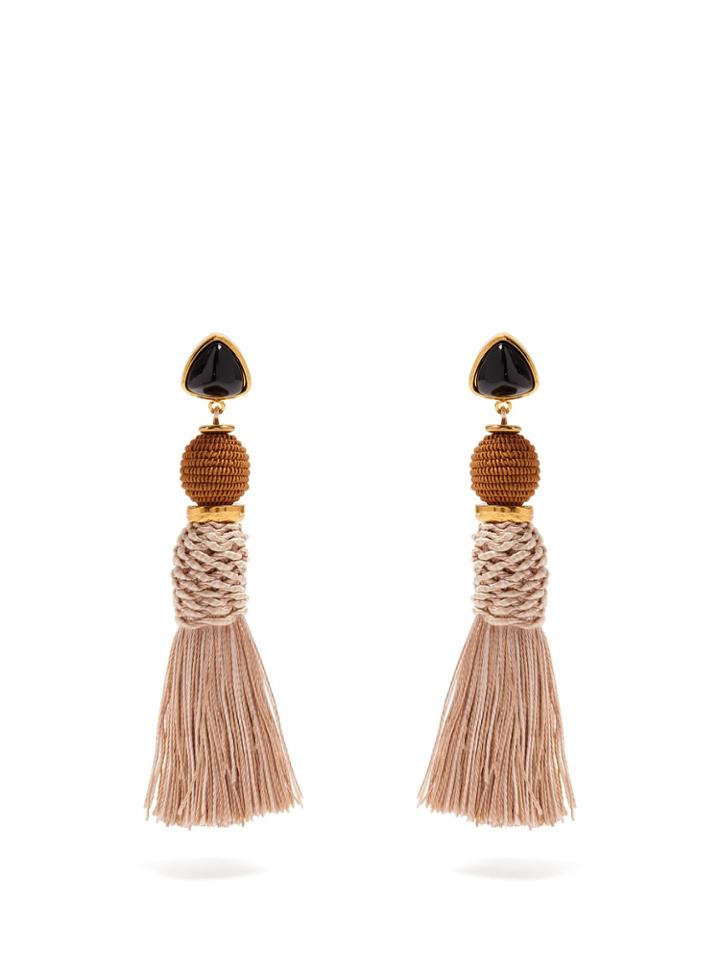 Lizzie Fortunato Modern Craft Gold-plated Tassel Earrings