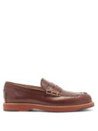 Matchesfashion.com Tod's - Monteco Leather Penny Loafers - Mens - Brown